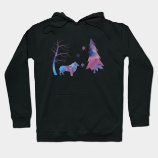 Schipperke Winter Art Snowflakes Hoodie